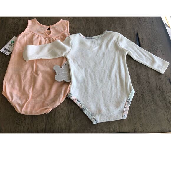 Carter's and Baby Essential Two Piece Onesie Bundle - 9 - Picture 2 of 2
